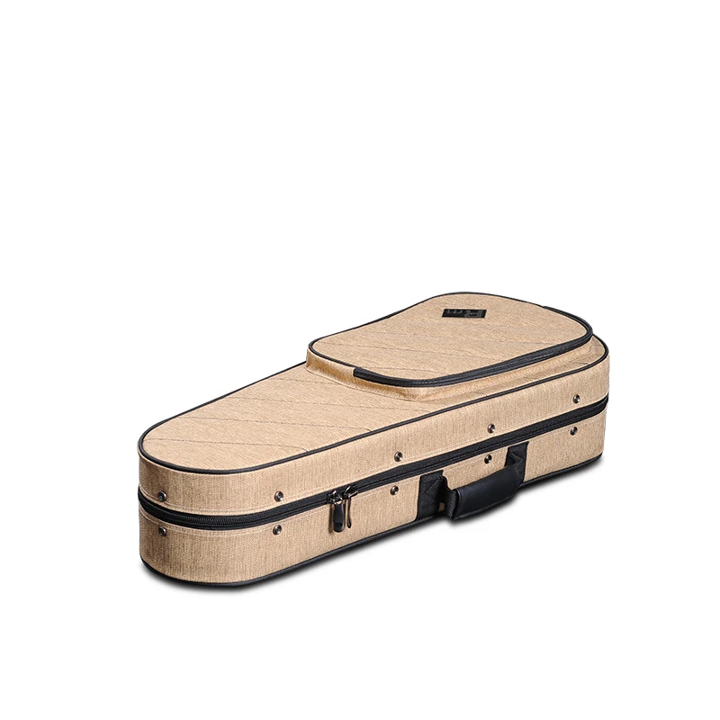 OEM custom Waterproof material red crush velvet music case for National musical instruments