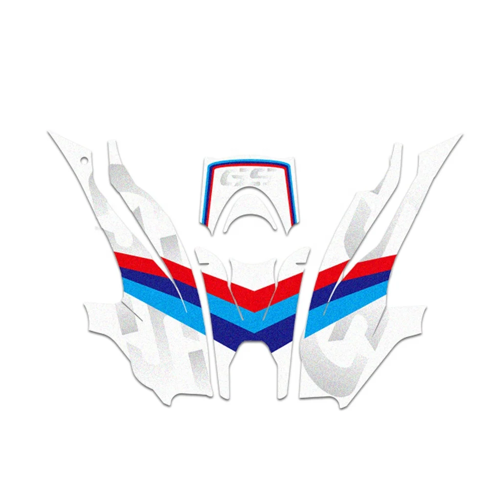 For BMW R1200GS LC R 1200GS Motorcycle Body Fuel Tank Exhaust Pipe Nozzle Sticker One Set Decorative Protection Sticker