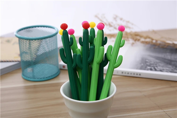 Wholesale Good Quality Student Cute Plant Cactus Gel Pen