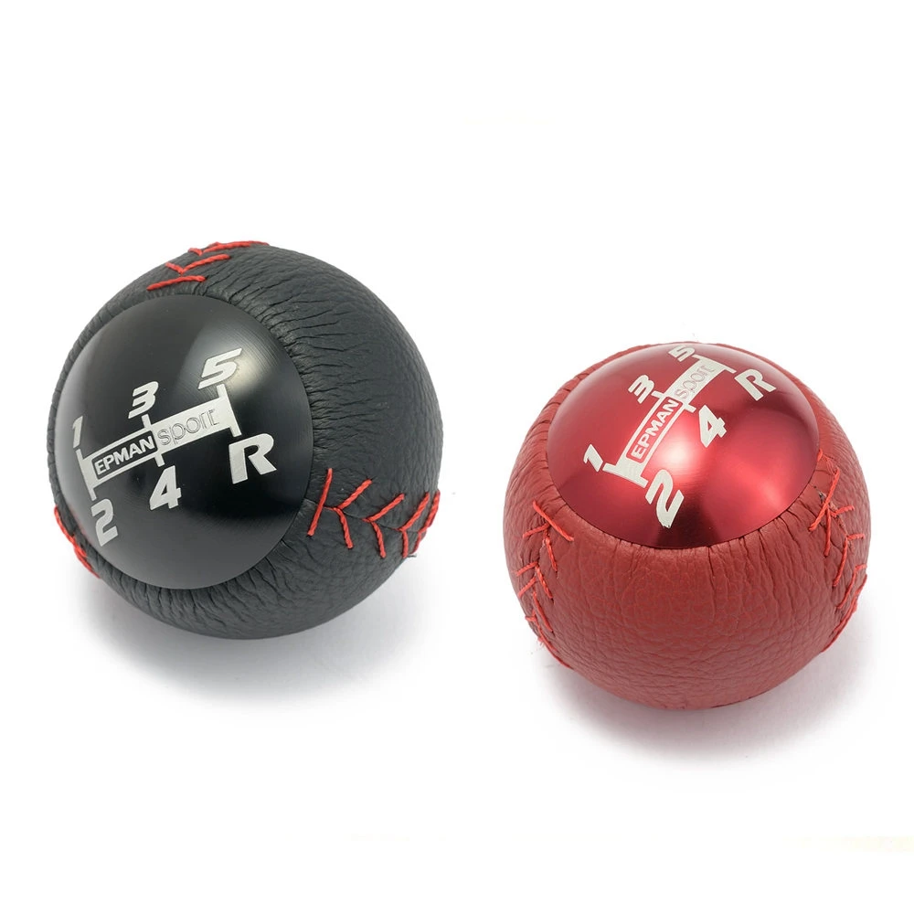 EPMAN 6/5 Speed Manual Transmission JDM Style Leather Car Gear Shift Knob M10x1.5 for Honda CRZ Type R Civic FA5 EPAA01G36K