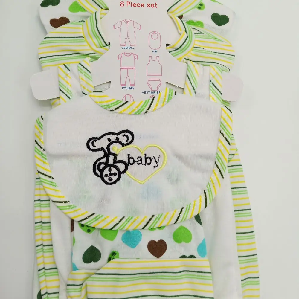 2024 hot sale baby clothes high quality wholesale cheap price baby care products newborn baby clothes set 8 in 1