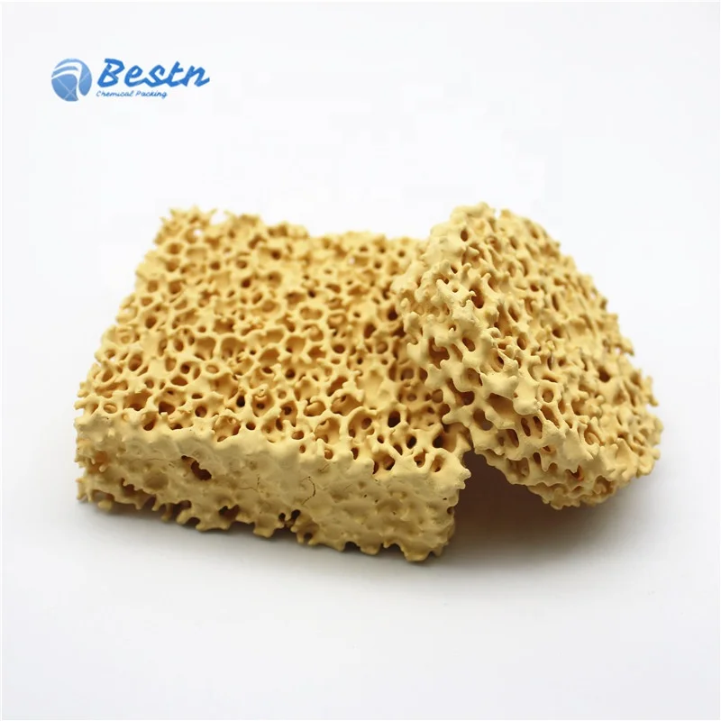 Bulk sic foam ceramic filter Casting Filtration zirconia filter for metal foundry