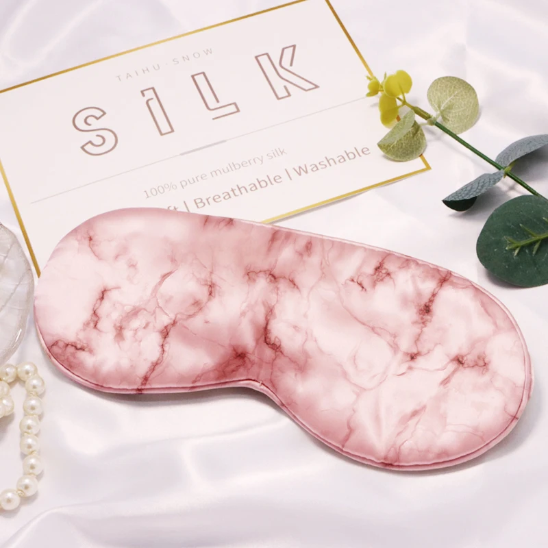 100% silk eyemask silk sleep eyemask mulberry silk eyemask set for travel