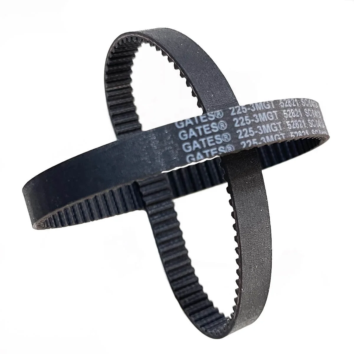 Tindustrial synchronous belt power grip machine timing belt gates belts drive by size gt2 3d printer bx57 PGGT3 225-3MG