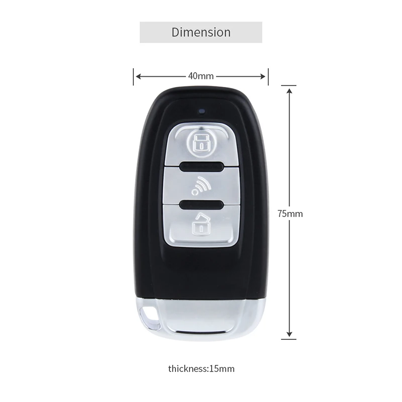 EASYGUARD EC002 RFID PKE Car Alarm System Passive Keyless Entry  touch password entry & remote engine start