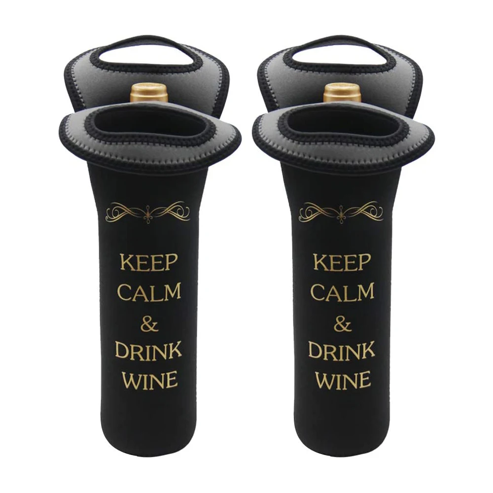 Неопреновая винная сумка с изолированной сумкой для одной бутылки вина держатель винных бутылок путешествий надежной ручкой переноски