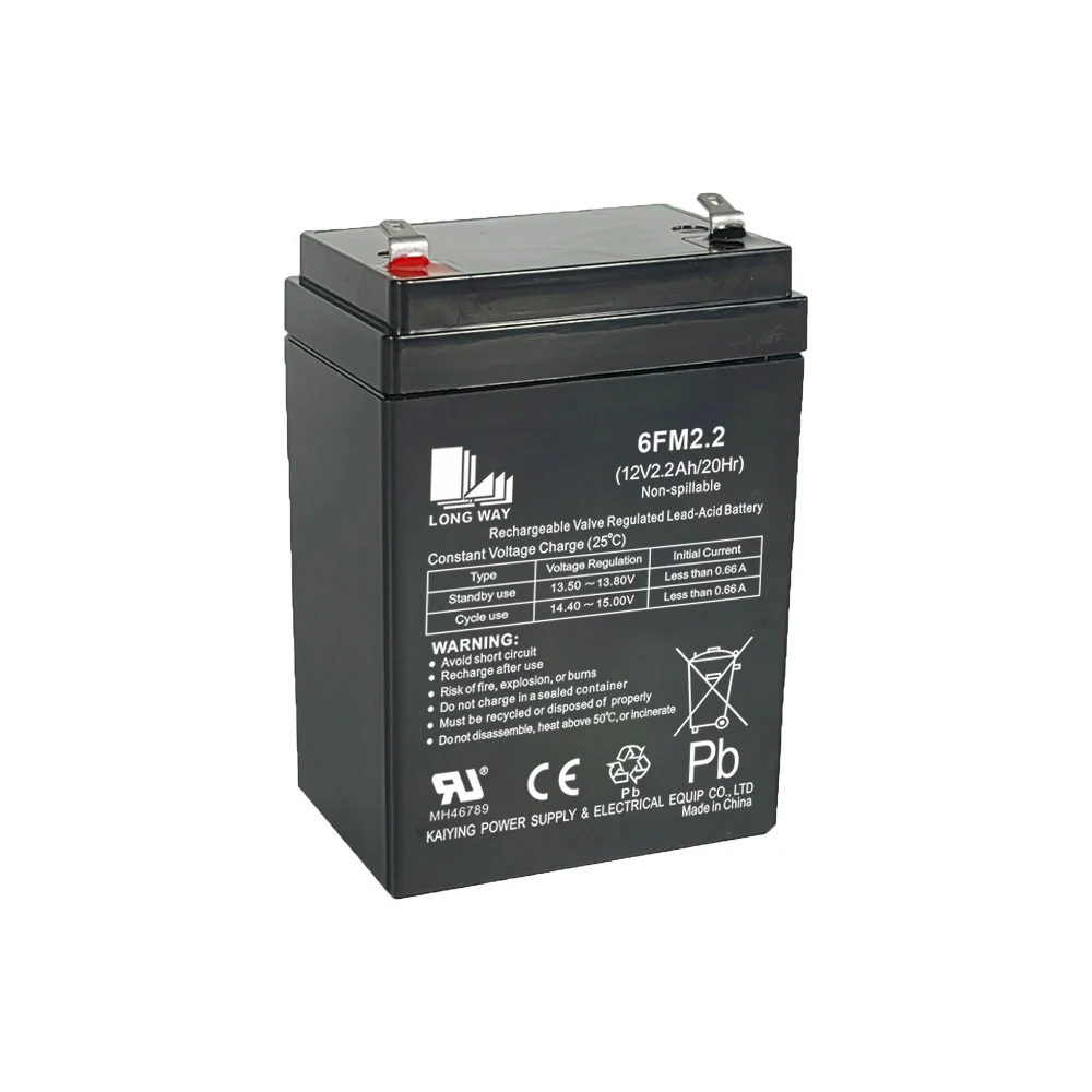 Factory price AGM Battery 12V 2.2Ah 20Hr sound battery VRLA large deep discharge battery ODM