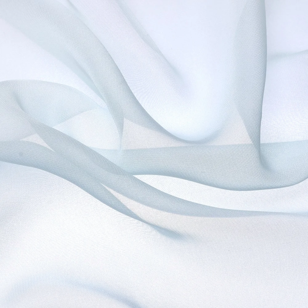 Fashiontex 30D dyed fabric 100% Polyester Lightweight soft chiffon fabric for summer dress scarf