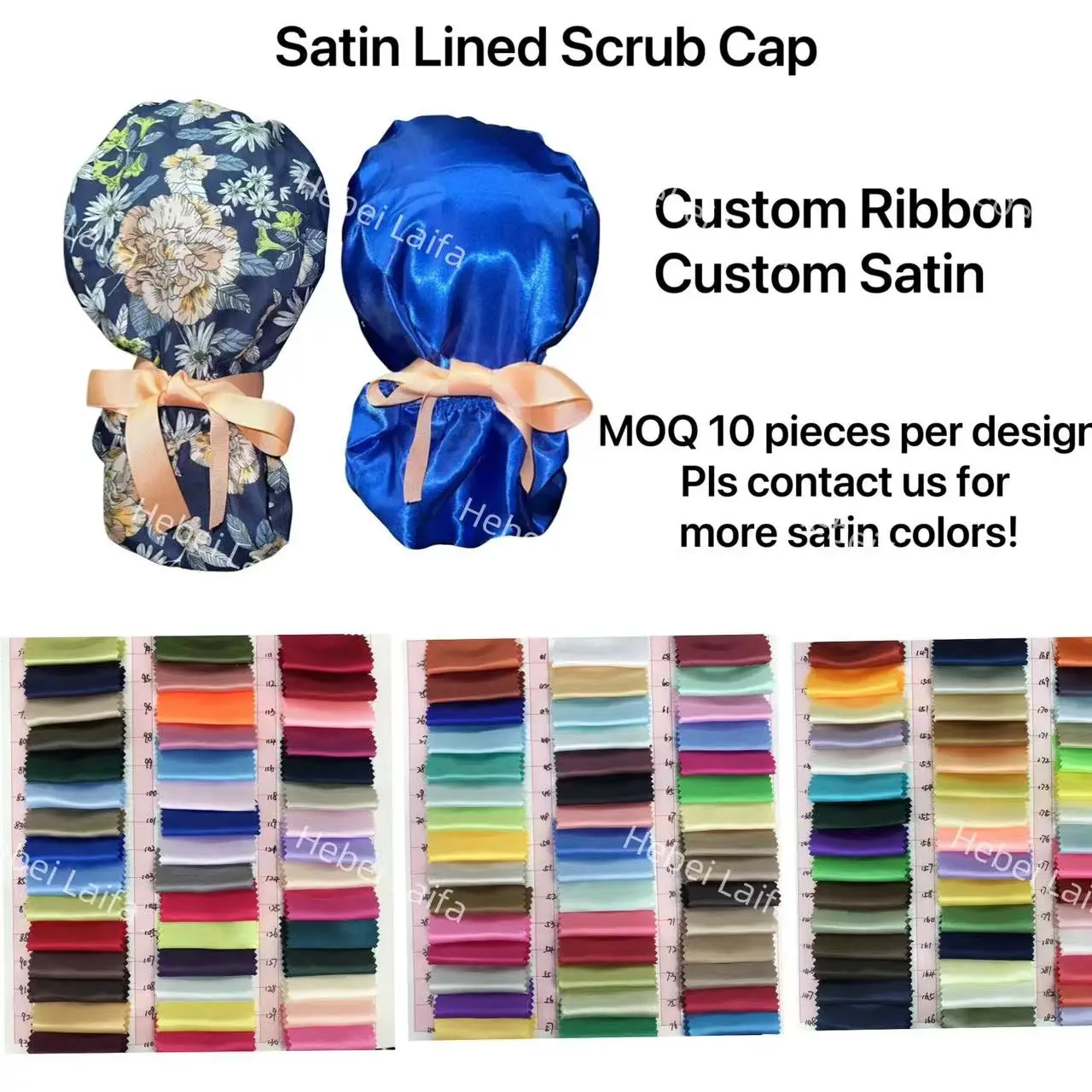 nurse doctor male short skull caps custom print logo scrub caps for short hair men hospital work uniform caps for nurse