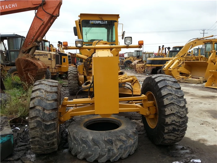 Caterpillar 140G motor grader, CAT used cheap 140G grader in Shanghai,USA original Caterpillar 140 grader