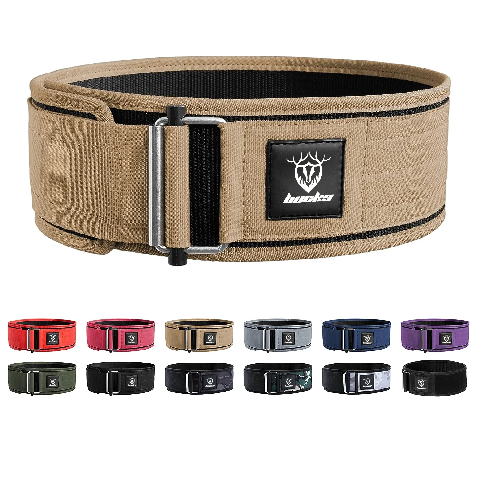 2024 New Design Bodybuilding Leather Belt Weightlifting Double Pin Buckle Power Lifting Belt For Mens