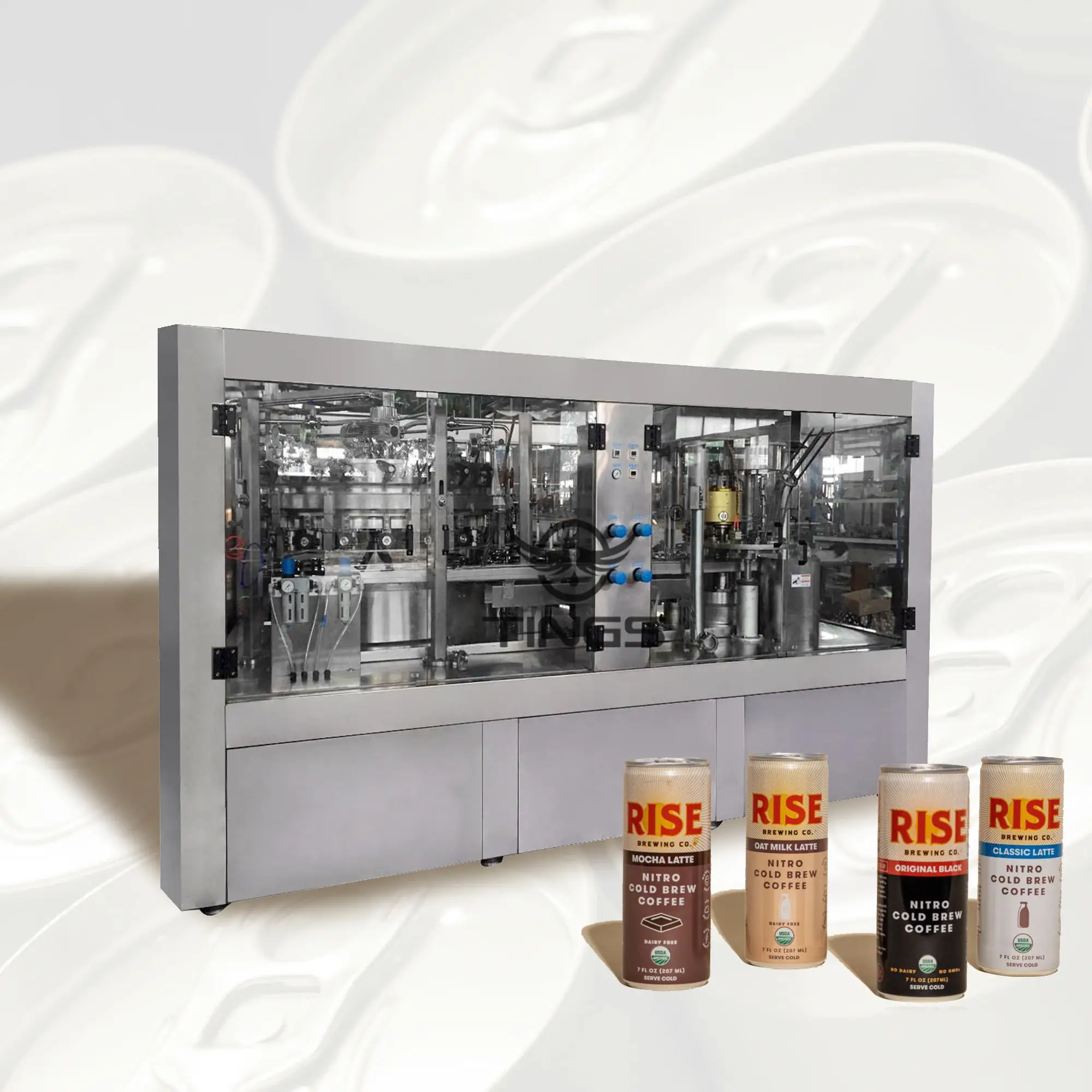 complete aluminum can filling machine production line for carbonated juices