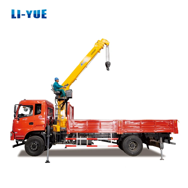 Новый Dongfeng 4x2 8-тонный мини-кран двигатель мощностью 170 л.с. подъемный станок Euro3 грузовой кран