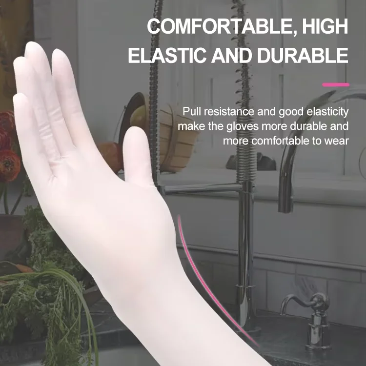 Manufacturer Industrial Cleanroom Work 12inch White Disposable Powder Free Nitrile Gloves