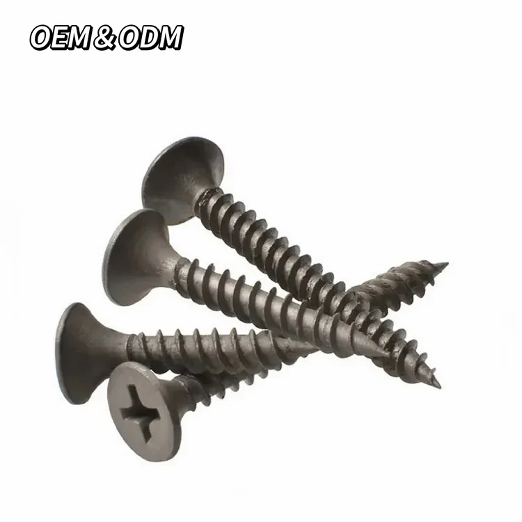 1 1/4 1/8 Black Phosphate Bugle Head Gypsum Board Tornillo Self Tapping Dry Wall Drywall Screws