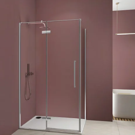 PARTNER Modern design bathroom shower enclosure 6/8mm glass doors sliding tempered glass shower cabin walk in bath enclosure