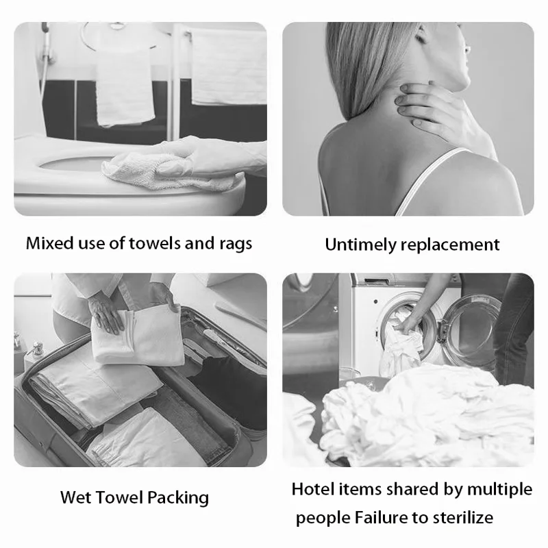 HYNAUT Portable Compressed Face Towel Disposable Thickened Enlarged Washcloth with Individual Packaging Travel Hotel Bath Use