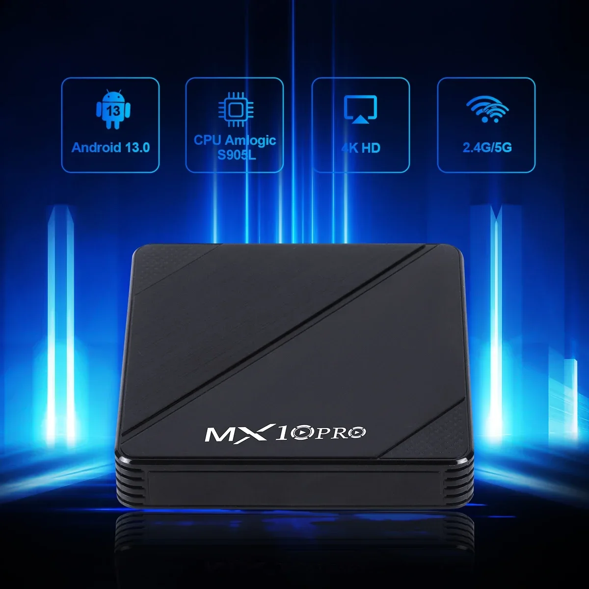 New Android Tv Box 1GB 8GB Mini Mx10 Smart Tvbox 2 4g Wifi S905L Quad Core Set Top Box 4K Smart TV BOX Dual Band WIFI