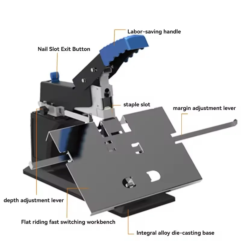 Manual  Binding Stapler Machine Office Desktop Wire Stapler Factory Single Saddle Wire Stapler Machine With Ordinary Staples