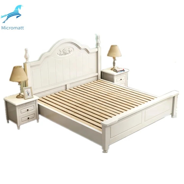 
Wholesale Simple Style Bedroom Furniture Customizable White Color Wood Queen Size Bedroom Sets 