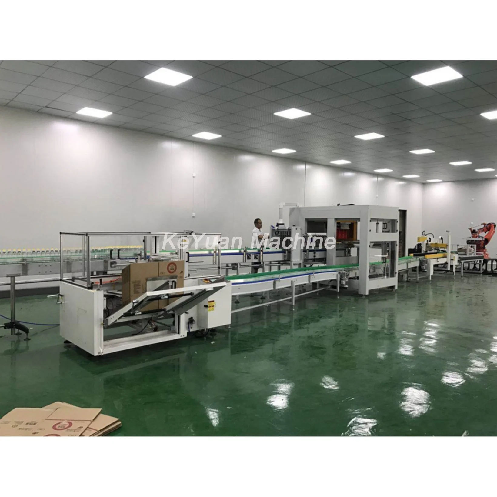 High Quality Automatic Bottle Case Packing Machine/Milk Case Packer/Drop Down Carton Packer Machine