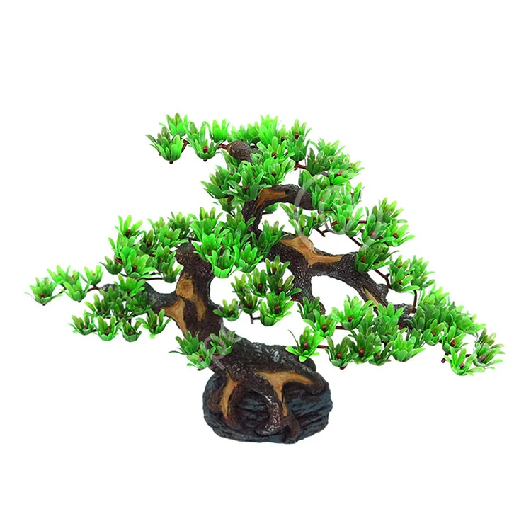 Wholesale Aquarium Plastic plants Artificial Plastic for fish tank decoration aquarium accessories De Plantas Acuario