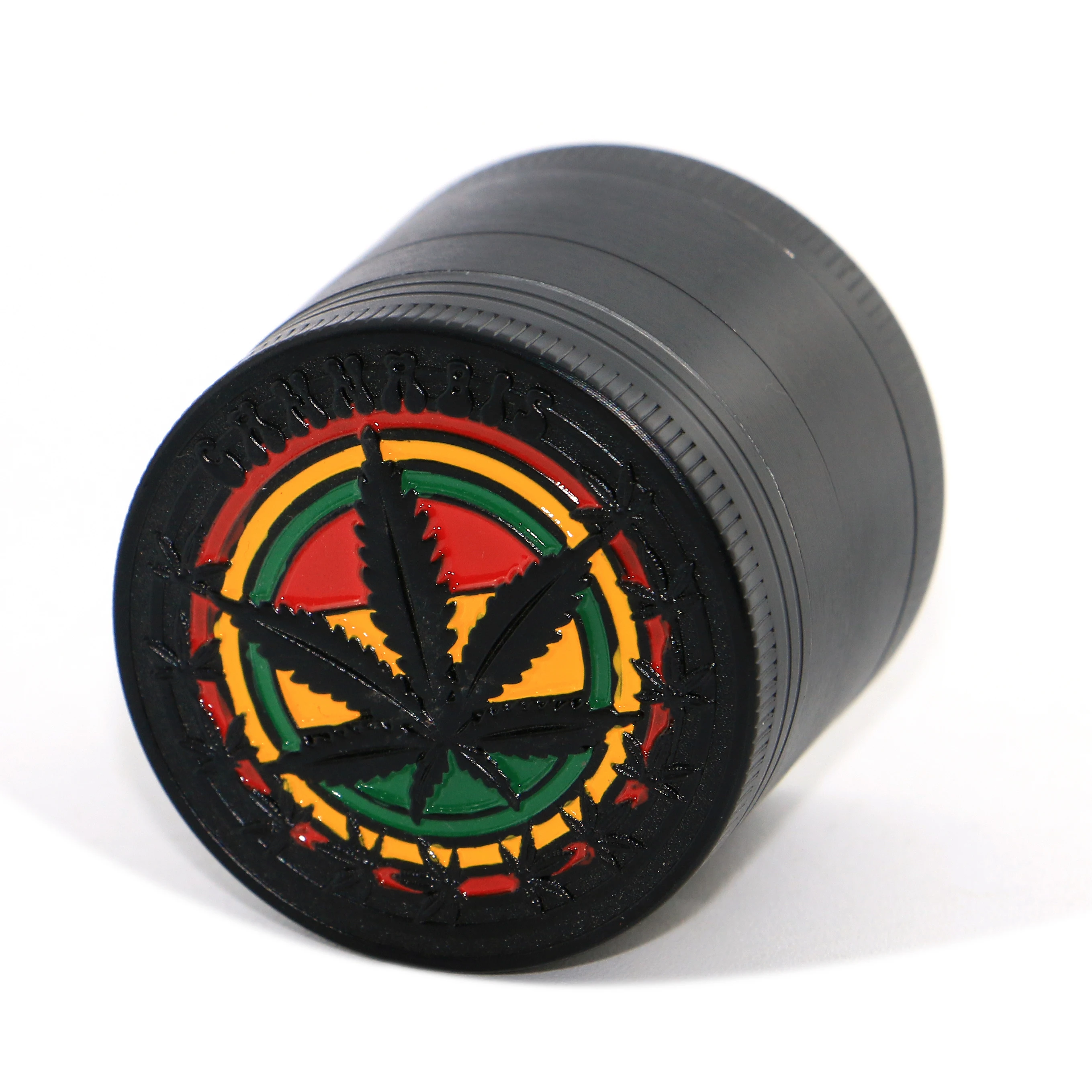 Изготовленным на заказ логосом Новый 4 слоя сломанной курить Точильщик металлический измельчитель табака курительная трубка травы сорняков шлифовальные машины