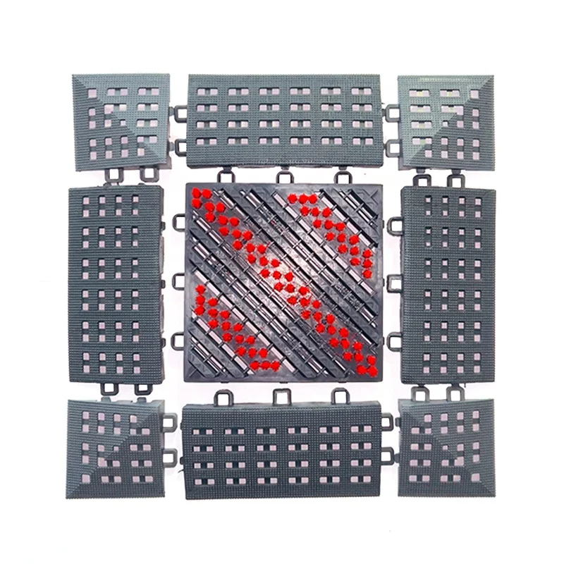 Modern Design Anti-Slip Outdoor Entrance Mat Clean Power EVA Interlocking Doormat Clean Power Vinyl Flooring Scrap Mall Decking