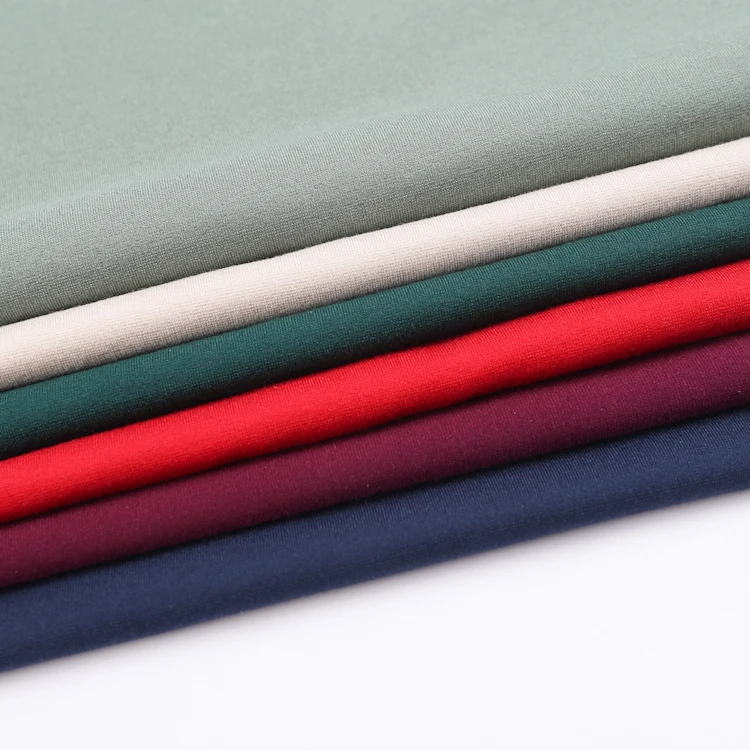 40S Siro  N/R Ponte de Roma Fabric Yarn Dyed Nylon Rayon Double Knitting Fabric for garment