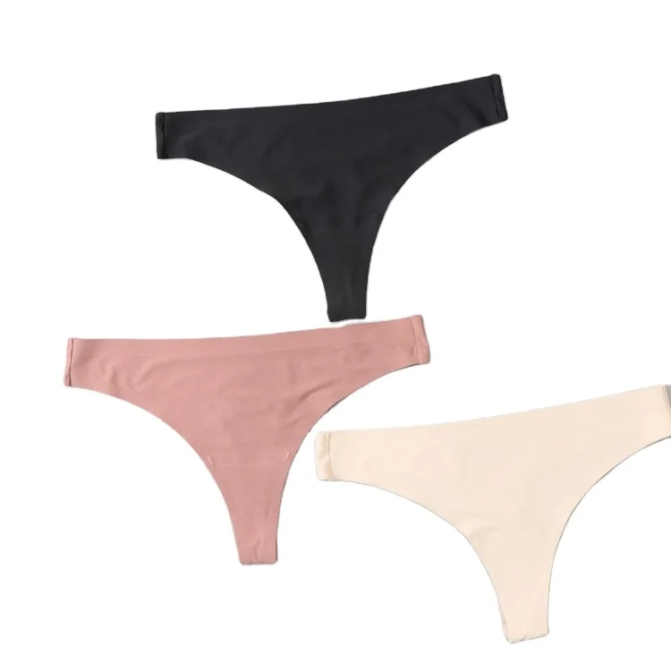 Breathable Sexy Bonded Underwear Women G-string Panty Low Waist Ladies Seamless Panties Model Thong For Girl