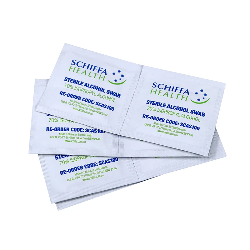 Disposable skin care wet towel swab wipes individually wrapped biodegradable wipes for hospital