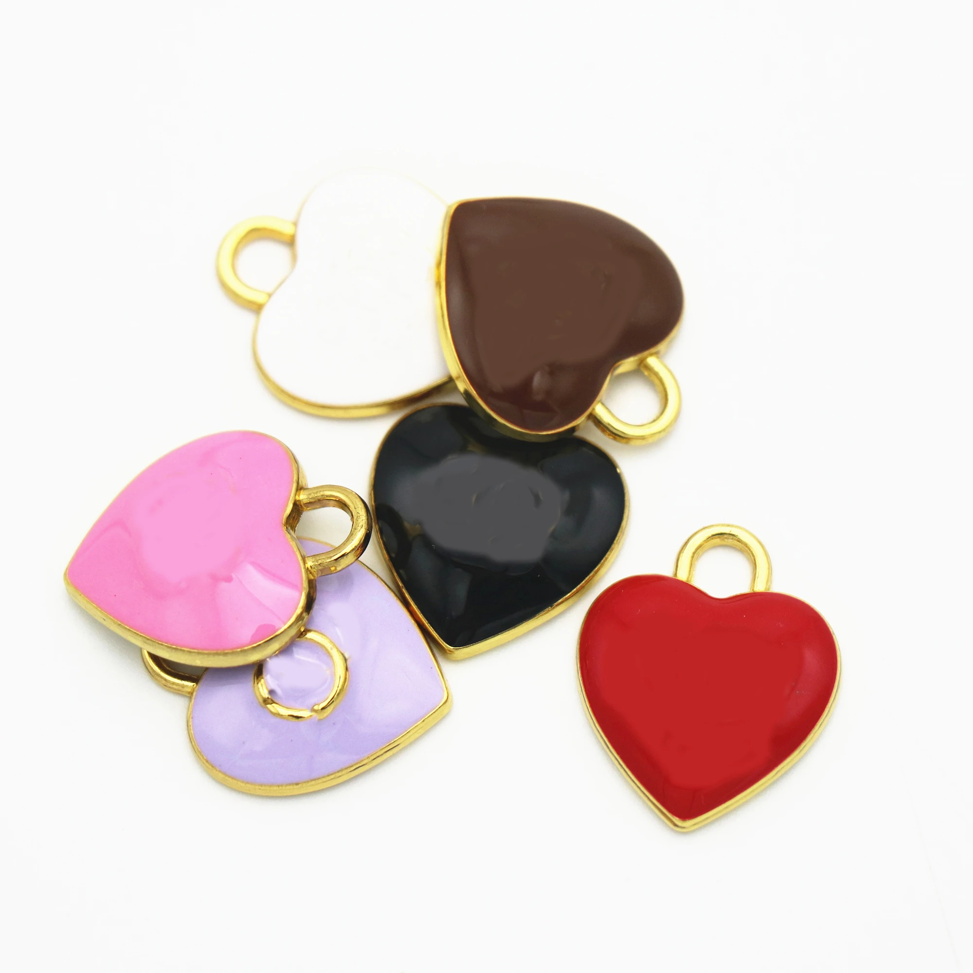 Zine-alloy coat heart-shape zipper pull, designer  button