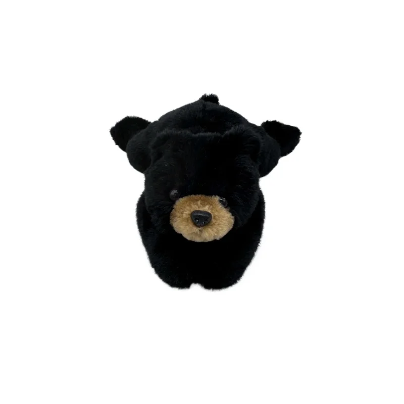 Hot Selling Custom Logo Children Fluffy Soft Toys PP Cotton Stuffed Animal Toys Black Bear