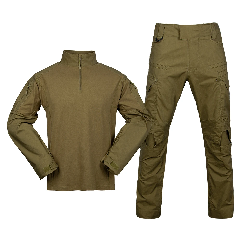 Custom Combat Camouflage Uniform Frog Suit Long Sleeve Shirt Pants Camouflage Tactical Clothing for Women and Men