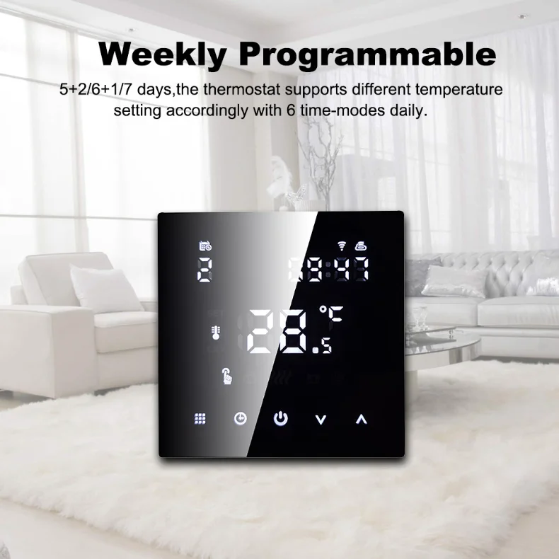 Intelligent Temperature Controller Mobile Phone APP Voice Remote Control WiFi Electric Floor Heating/Gas Boiler Thermostat