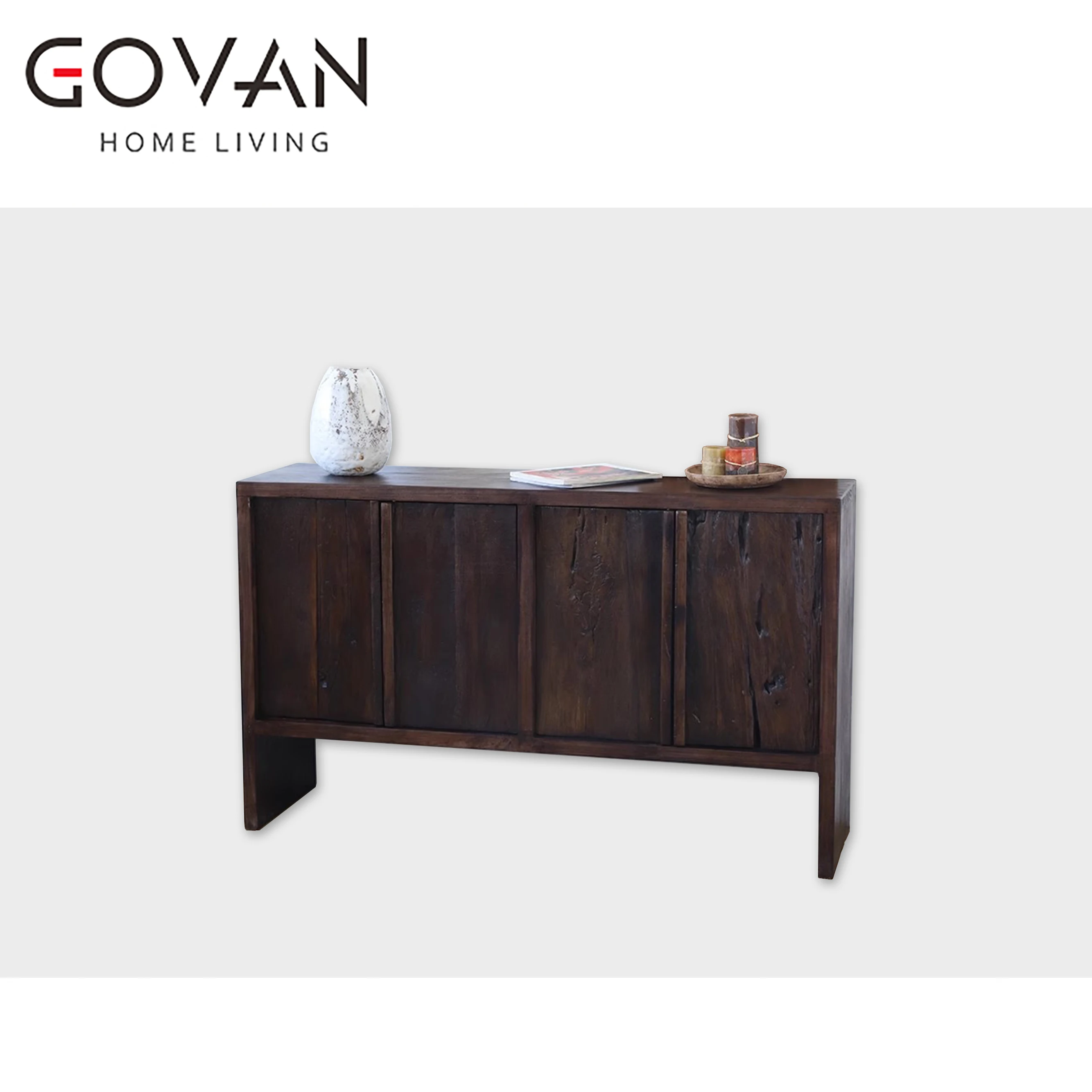 2024 Wabi Sabi Antique Wooden Cabinet Quality Maple Wood Interior Furniture