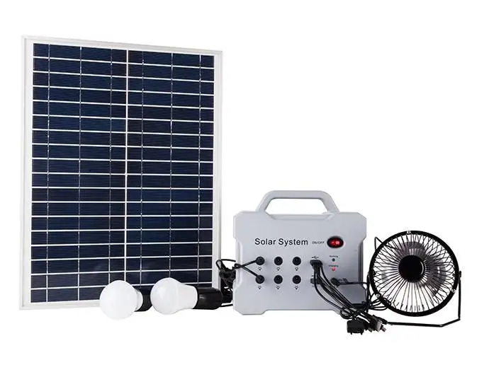 Solar Small DC Charger Outdoor Camping 12v 20w Mini Portable Solar Lighting System
