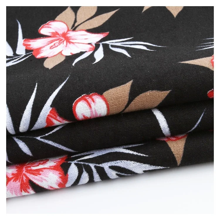 Good quality custom designs pattern women floral digital print fabric for garment