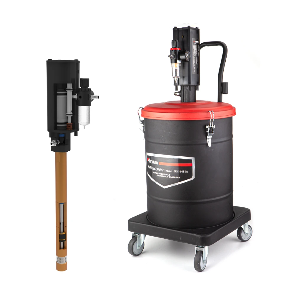 RH-6451A OEM Factory High Pressure Pneumatic Grease Pump Air Operated Dispenser Lubricator Bucket Grease Pump Auto Grease Pump