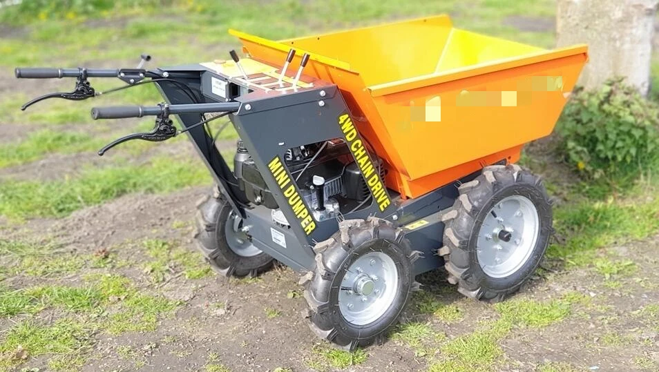 mini dump truck on tracks