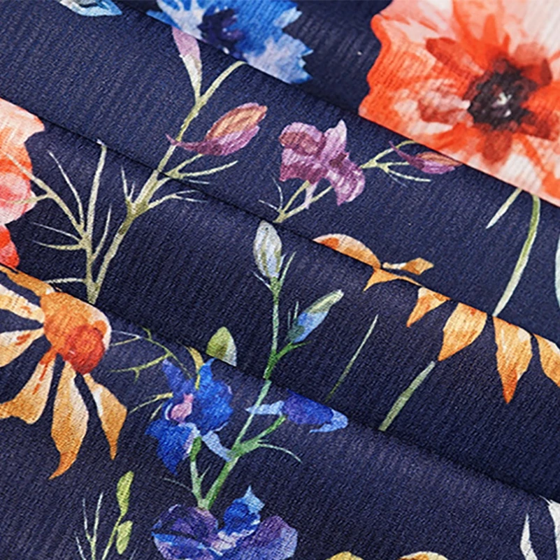 Digital printed tea towels design your own digital print mens No MOQ denim printed fabric for dress