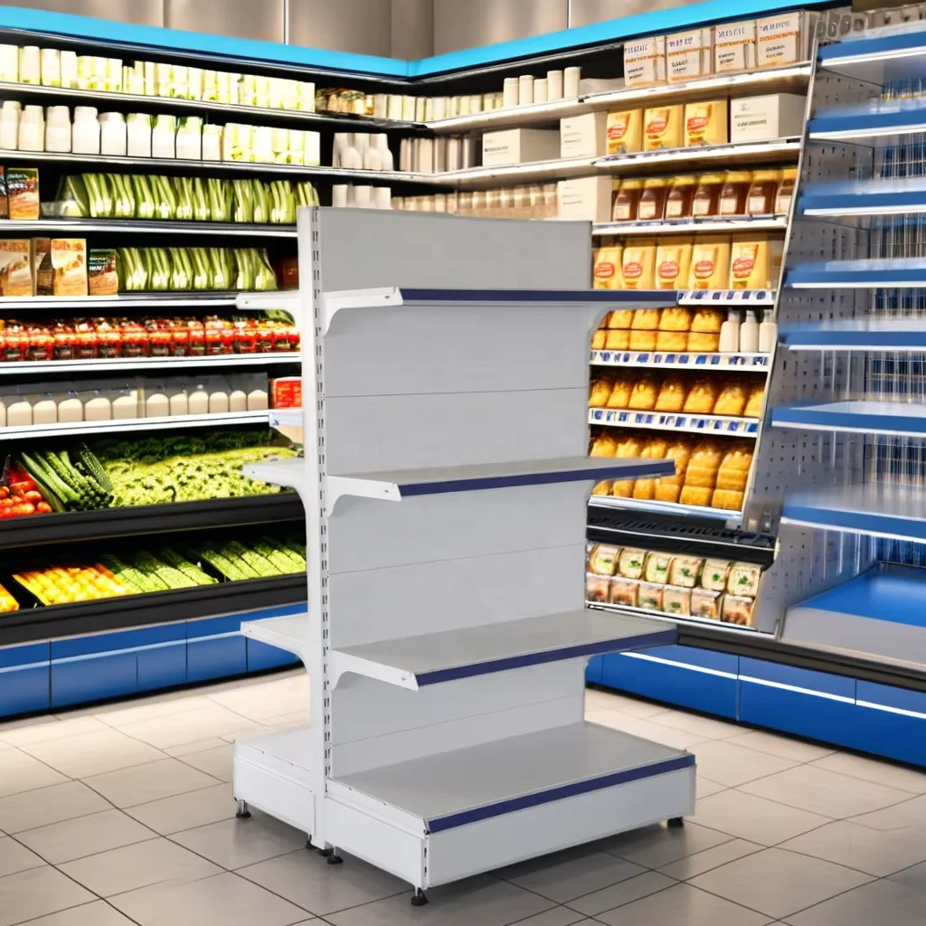 Heavy Duty Gondola Rack  Store Shelf Gondola Grocery Shelves Gondola Grocery Shelves