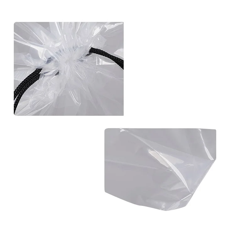 Custom promotional advertising water resistance multiple function beach swimming clear PVC drawstring bag backpack