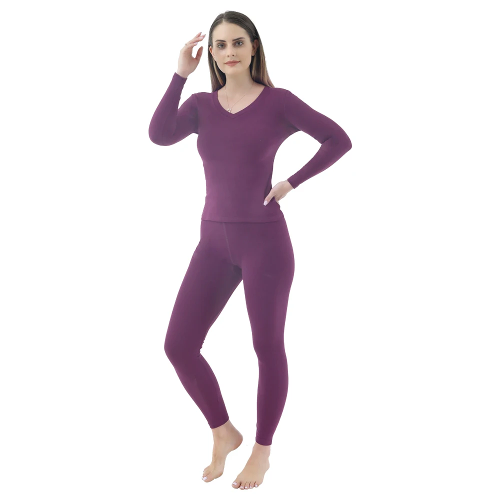 
Wholesale High Quality comfortable cotton underwear long johns New woman autumn and winter Thermal Underwear set 