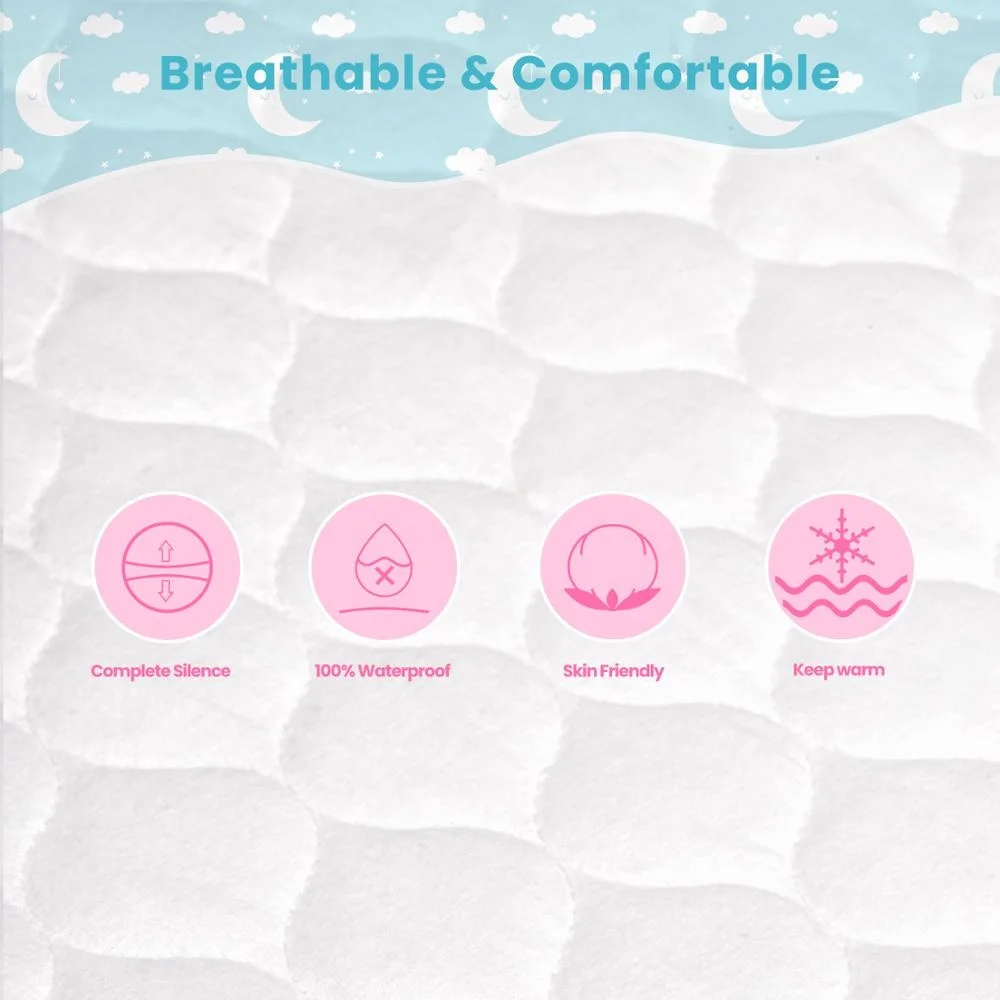 
Momcozy Bassinet Mattress Pad Cover 100% Waterproof Breathable Cotton Sheet Fit for Universal Bassinet Mattress 