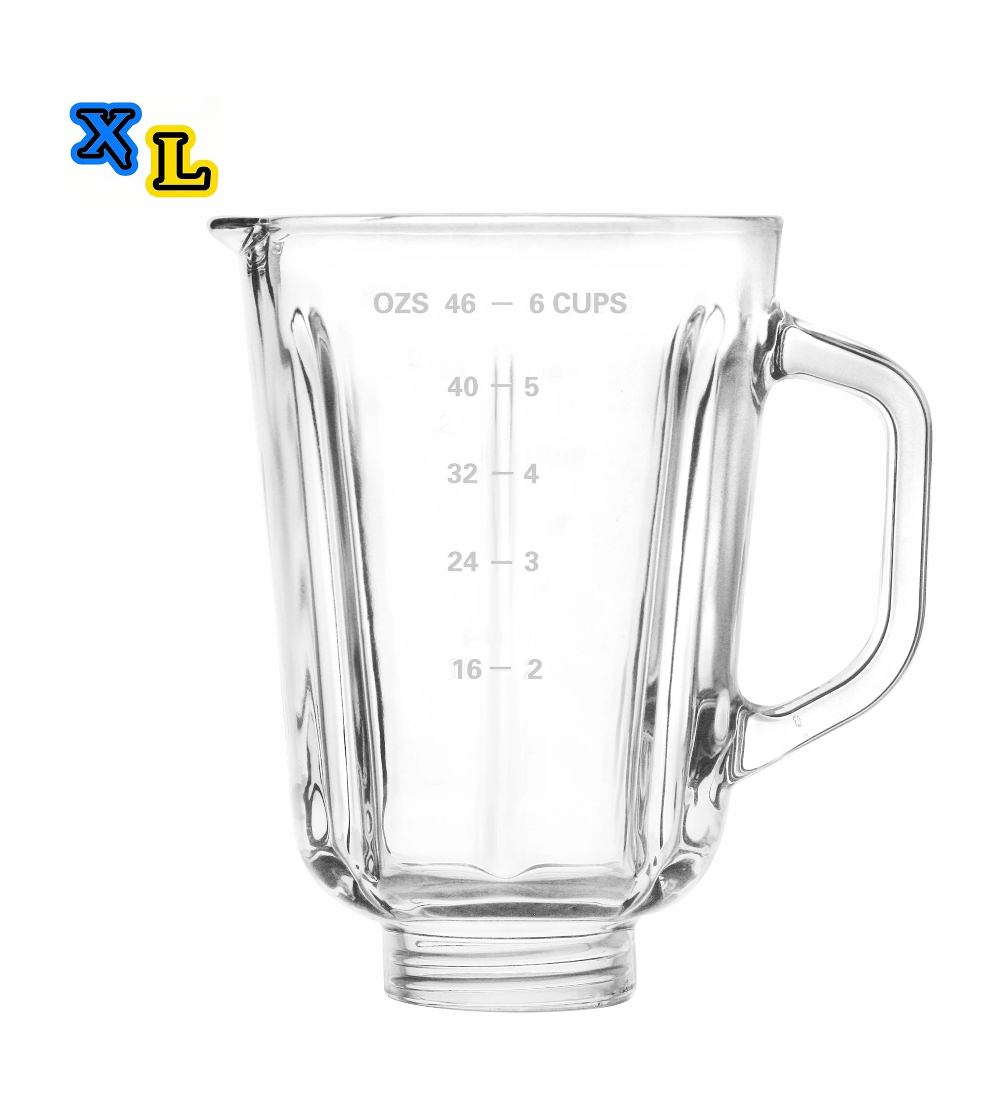 Xianglin Glass china glass manufacturer fashion attractive design AG14 use for Sanyo blender glass jar