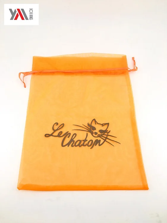 Chinese manufacturer clear gift drawstring bag small Organza bag