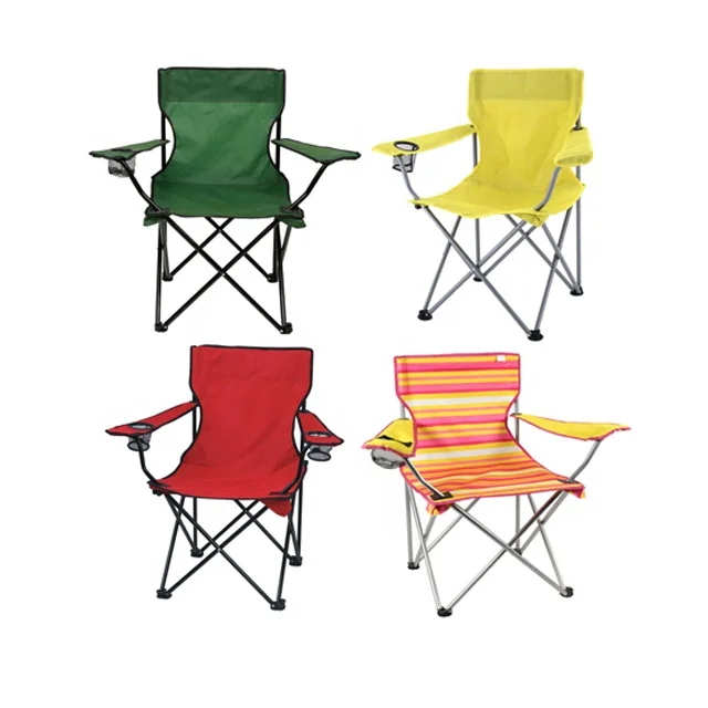 Portable table and chairs outdoor camping Leisure metal foldable beach fishing lazy back folding chairs