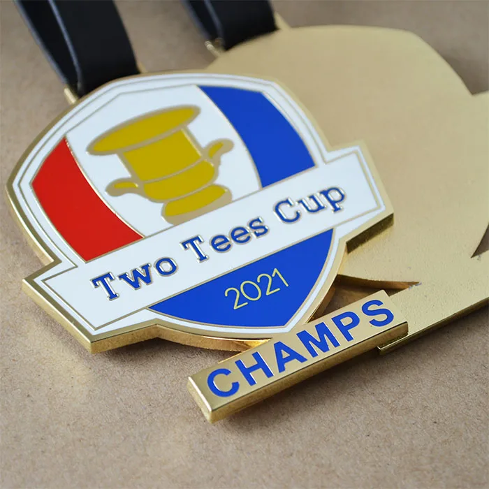 Factory Custom Metal Zinc Alloy Enamel Golf Bag Tag Golf Club Member Tag Round Luggage Tag Personal Name Laser Engraved