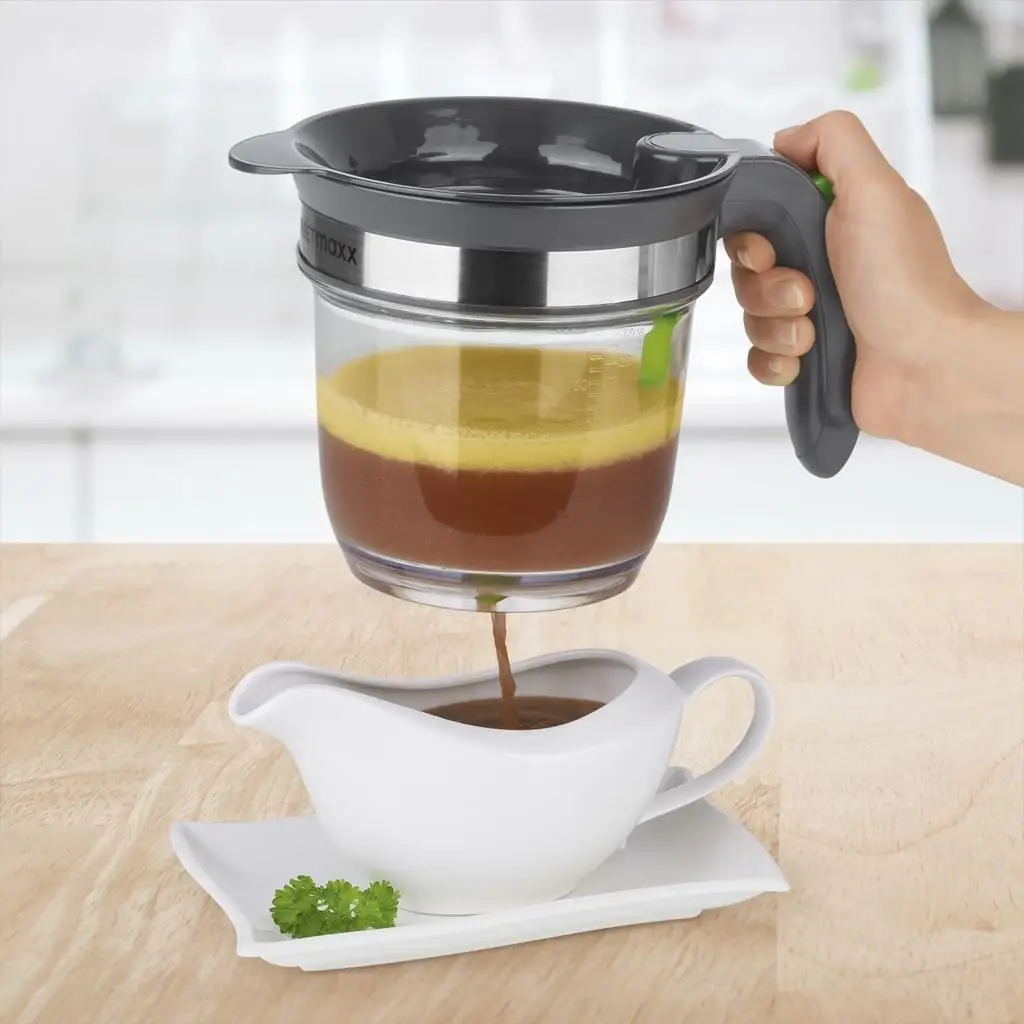 4 Cup Fat Gravy Separator Plastic Kitchen Oil And Grease Separator